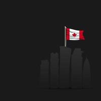 gelukkige dag van canada, onafhankelijkheidsdag van canada. vector illustratie