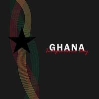 vector van onafhankelijkheidsdag ghana