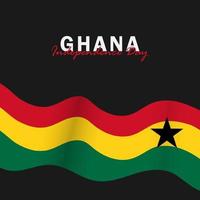 vector van onafhankelijkheidsdag ghana