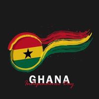 vector van onafhankelijkheidsdag ghana ontwerpsjabloon