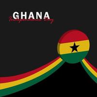 vector van onafhankelijkheidsdag ghana ontwerpsjabloon