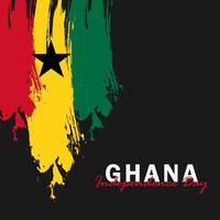 ghana onafhankelijkheidsdag vector sjabloonontwerp