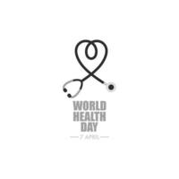 Gezondheid zorg logo. kliniek. online dokter. wereld Gezondheid dag. achtergrond concept creatief vector
