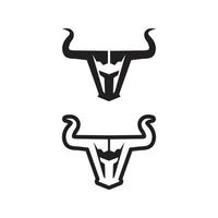 stier toeter koe en buffel logo en symbool sjabloon pictogrammen app vector