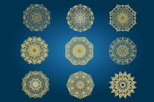 hand- getrokken circulaire bloemen mandala patroon voor henna, mehndi, tatoeëren, decoratie. decoratief ornament in etnisch oosters stijl. schets tekening hand- trek vector anti stress