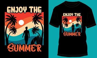 zomer tijd t-shirt ontwerp vector