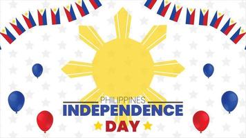 phillipines onafhankelijkheid dag wensen ontwerp gemeenschappelijk grootte vector het dossier