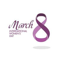 banier voor Internationale vrouwen dag Dames van allemaal over- de wereld, verschillend groep vector