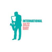 Internationale jazz- dag ontwerp. vector illustratie.