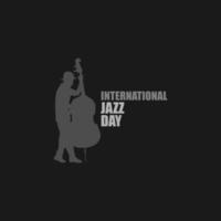 Internationale jazz- dag evenement viering poster met kleurrijk musical symbool. vector illustratie jazz- muziek- spandoek. kunstzinnig ontwerp voor promo folder of uitnodiging