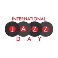 Internationale jazz- dag ontwerp. vector illustratie.