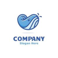 walvis logo creatief icoon vector ontwerp. logo ontwerp inspiratie