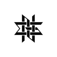 aanpasbare gn ng brief monogram logo sjabloon voor uw uniek merk vector