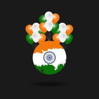 illustratie van gelukkige dag van de republiek india vector