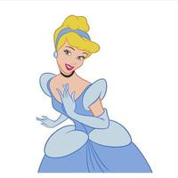 Disney prinsessen in fee verhalen vector