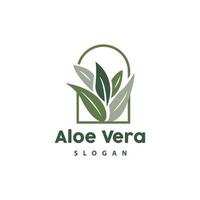 aloë vera logo, kruiden fabriek vector, illustratie symbool icoon gemakkelijk ontwerp vector