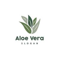 aloë vera logo, kruiden fabriek vector, illustratie symbool icoon gemakkelijk ontwerp vector