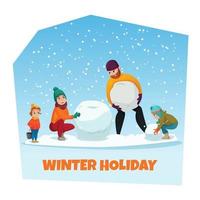 winter vakantie illustratie vector illustratie