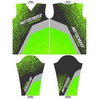 drukklare sublimatie motorcross lang mouw Jersey ontwerp vector