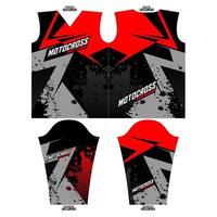 drukklare sublimatie motorcross lang mouw Jersey ontwerp vector