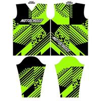 drukklare sublimatie motorcross lang mouw Jersey ontwerp vector