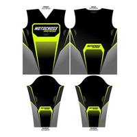 drukklare sublimatie motorcross lang mouw Jersey ontwerp vector