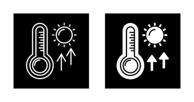 hoog temperaturen vector icoon