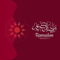 ramadan kareem arabische kalligrafie met traditionele islamitische ornamenten. vector illustratie