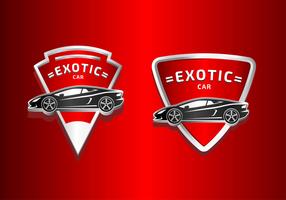 Exotische autokentekens vector