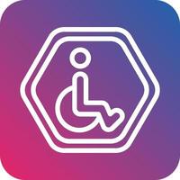 gehandicapt vector icoon ontwerp