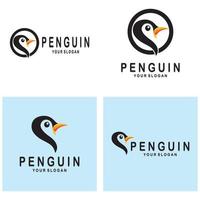 gemakkelijk pinguïn logo ontwerp sjabloon illustratie. vector