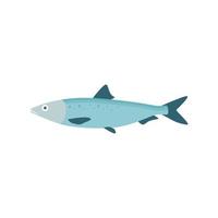 zout water vis vlak ontwerp vector illustratie. vers vis icoon zeevruchten logo. kan worden gebruik voor restaurant, visvangst logo