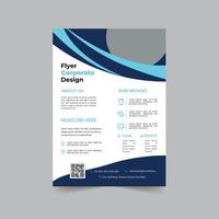 zakelijke folder poster brochure Hoes een bladzijde lay-out ontwerp sjabloon in a4 maat.jaarlijks verslag doen van vector illustratie.