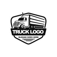 vrachtwagen logo ontwerp vectorillustratie vector