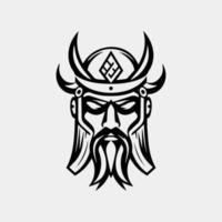 oude viking hoofd voor mascotte. vector ontwerp