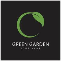 groen tuin logo vector en symbool