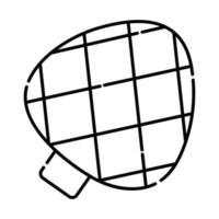 artisjok zwart en wit vector lijn illustratie