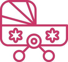 baby wandelwagen vector icoon ontwerp