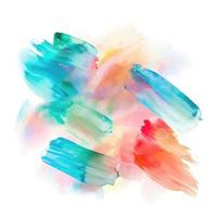 kleurrijk waterverf hand- getrokken papier structuur gescheurd geklater spandoek. nat borstel geschilderd vlekken en beroertes abstract vector illustratie.