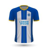 realistisch voetbal overhemd Brighton vector