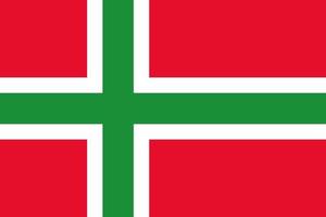 gemakkelijk vlag van bornholm vector