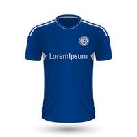 realistisch voetbal overhemd schalke vector