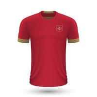 realistisch voetbal overhemd van Servië vector
