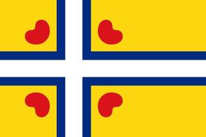 gemakkelijk vlag van friesland vector