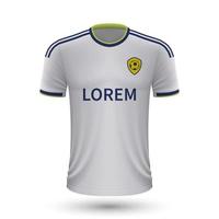 realistisch voetbal overhemd Leeds Verenigde vector