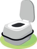 vector beeld van een bio toilet