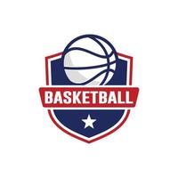basketbal logo ontwerp vector