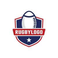 rugby logo ontwerp vector