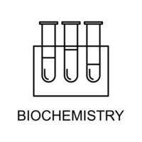 biochemie lijn vector icoon