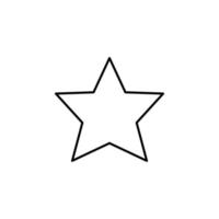 vijfpuntig ster vector icoon